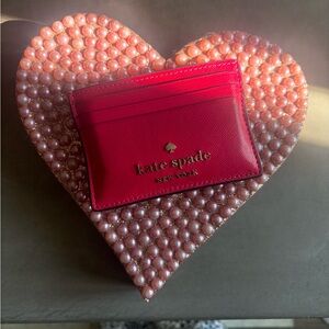 Kate Spade Vibrant Red Card Holder, PreLoved